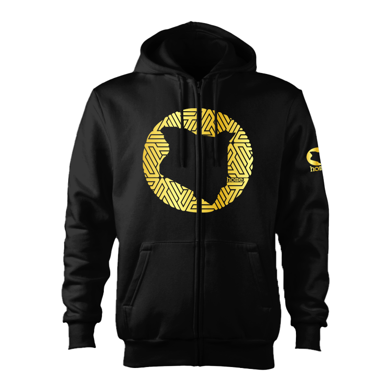 Zip-up Hoodie - Black (Heavy Fabric)