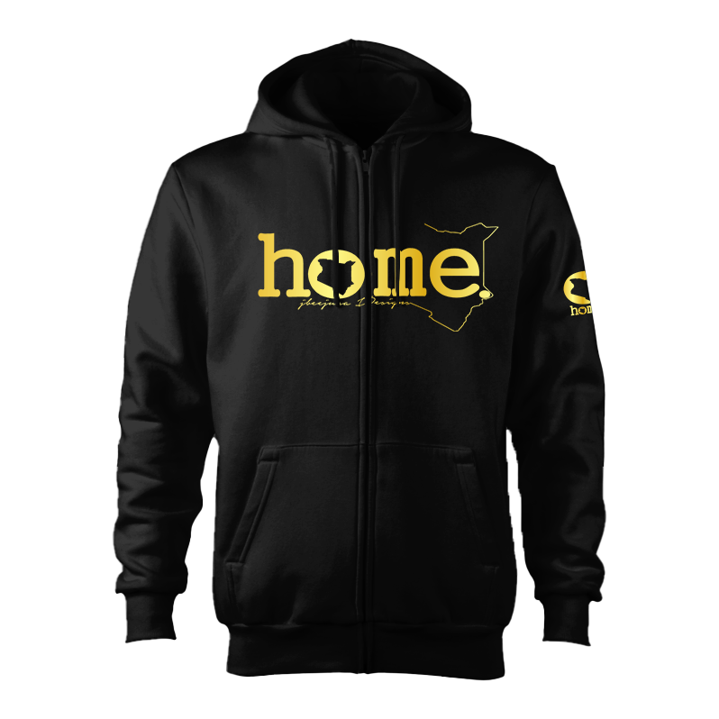 Zip-up Hoodie - Black (Heavy Fabric)