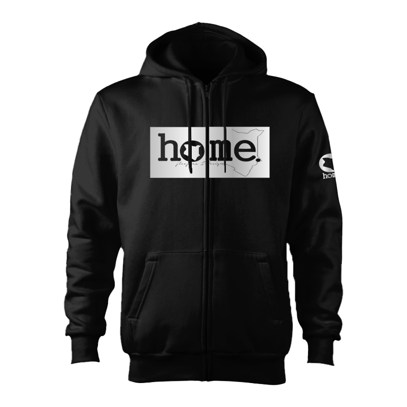 Zip-up Hoodie - Black (Mid Heavy Fabric)