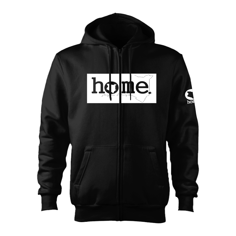 Zip-up Hoodie - Black (Heavy Fabric)