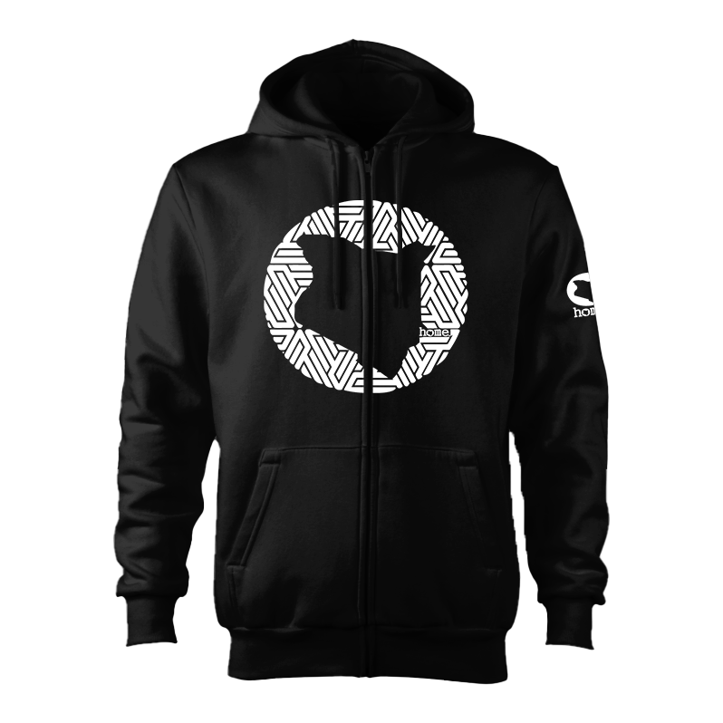 Zip-up Hoodie - Black (Heavy Fabric)