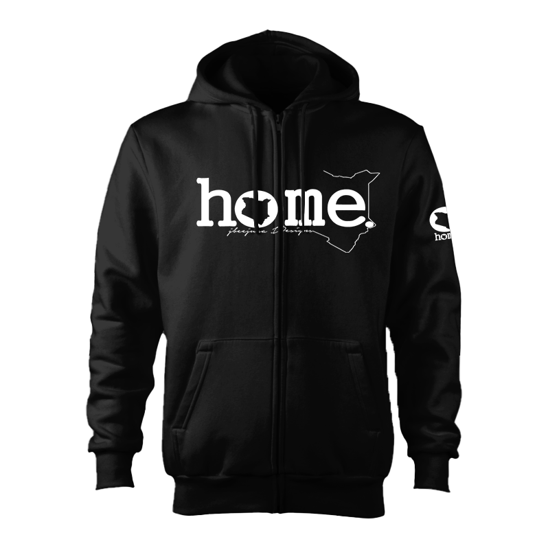 Zip-up Hoodie - Black (Heavy Fabric)