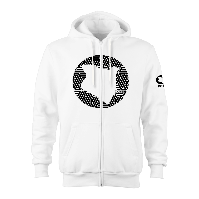 Zip-up Hoodie - White (Mid Heavy Fabric)