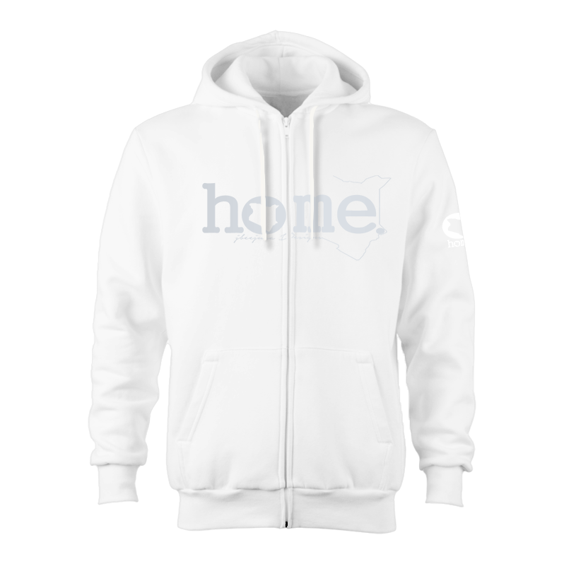 Zip-up Hoodie - White (Heavy Fabric)