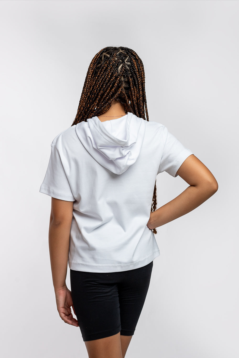 Kids Hooded Tee - White