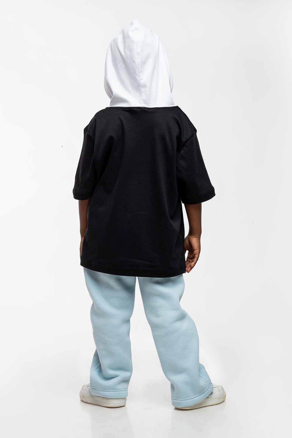 Kids Hooded Tee - Black