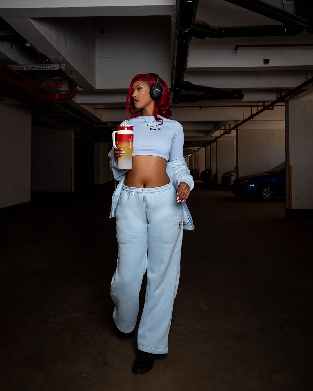 Cosy Pants - Sky Blue (Heavy Fabric)