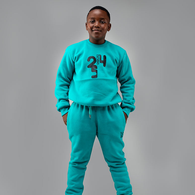 Kids Sweatshirt - Turquoise Blue (Heavy Fabric)