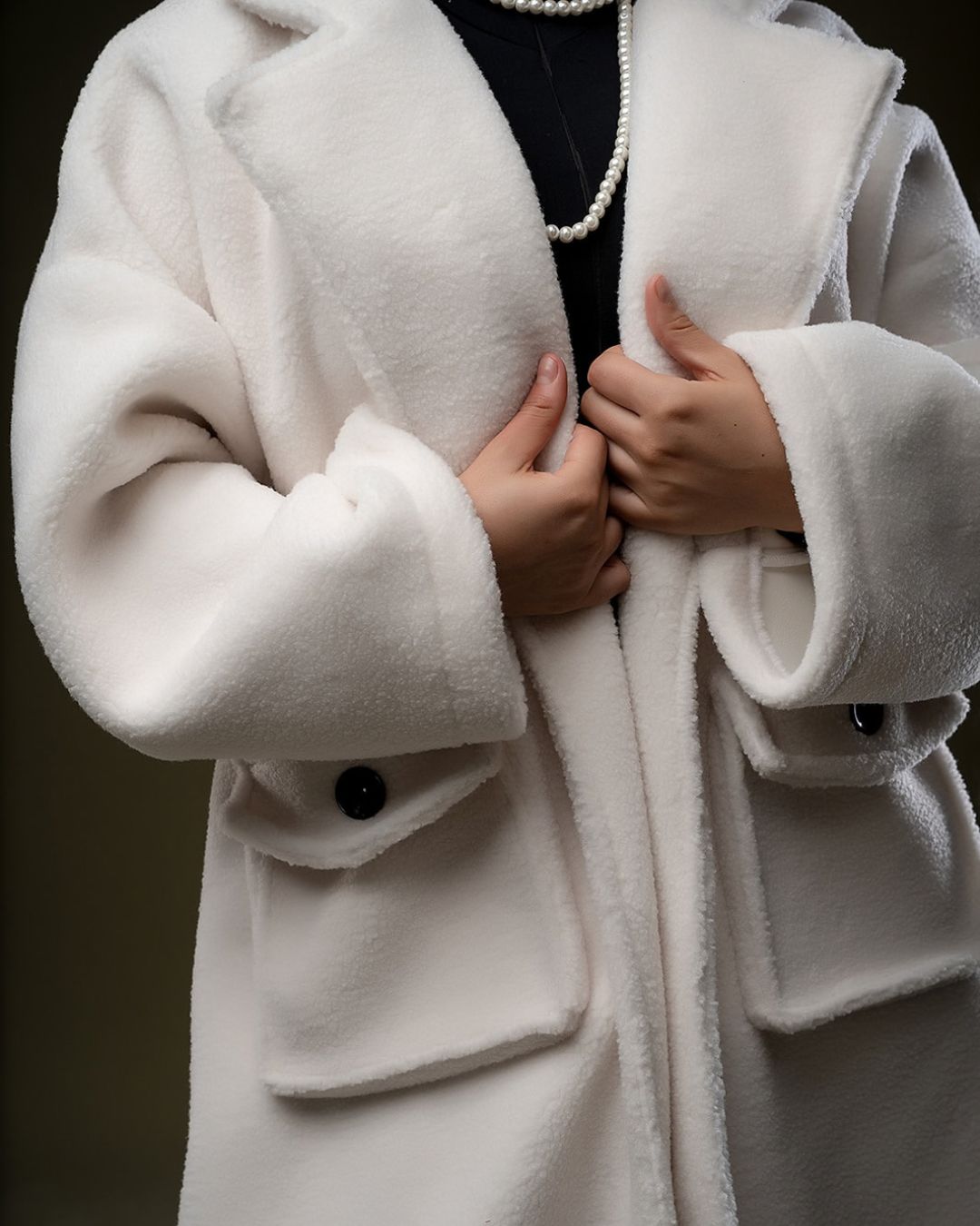 Solace Coat - Cream White