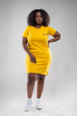 T-Shirt Dress - Yellow