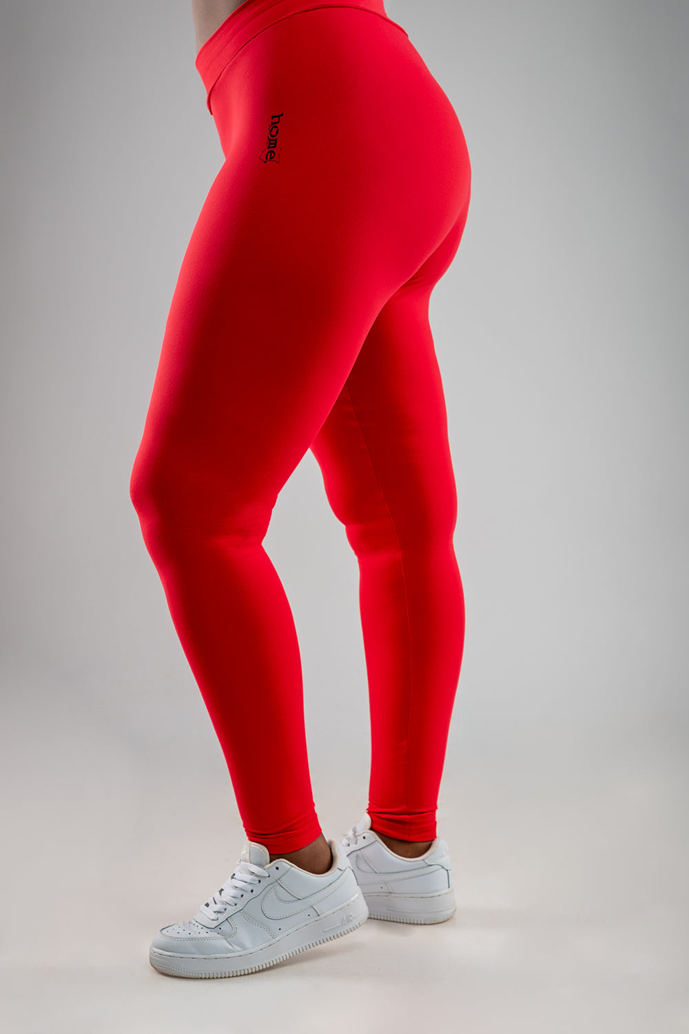 Cheeky Hi-Rise Leggings - Red