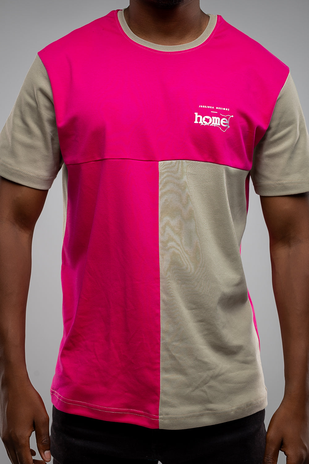 Patch and Match T-shirt - Hot Pink on Cedar