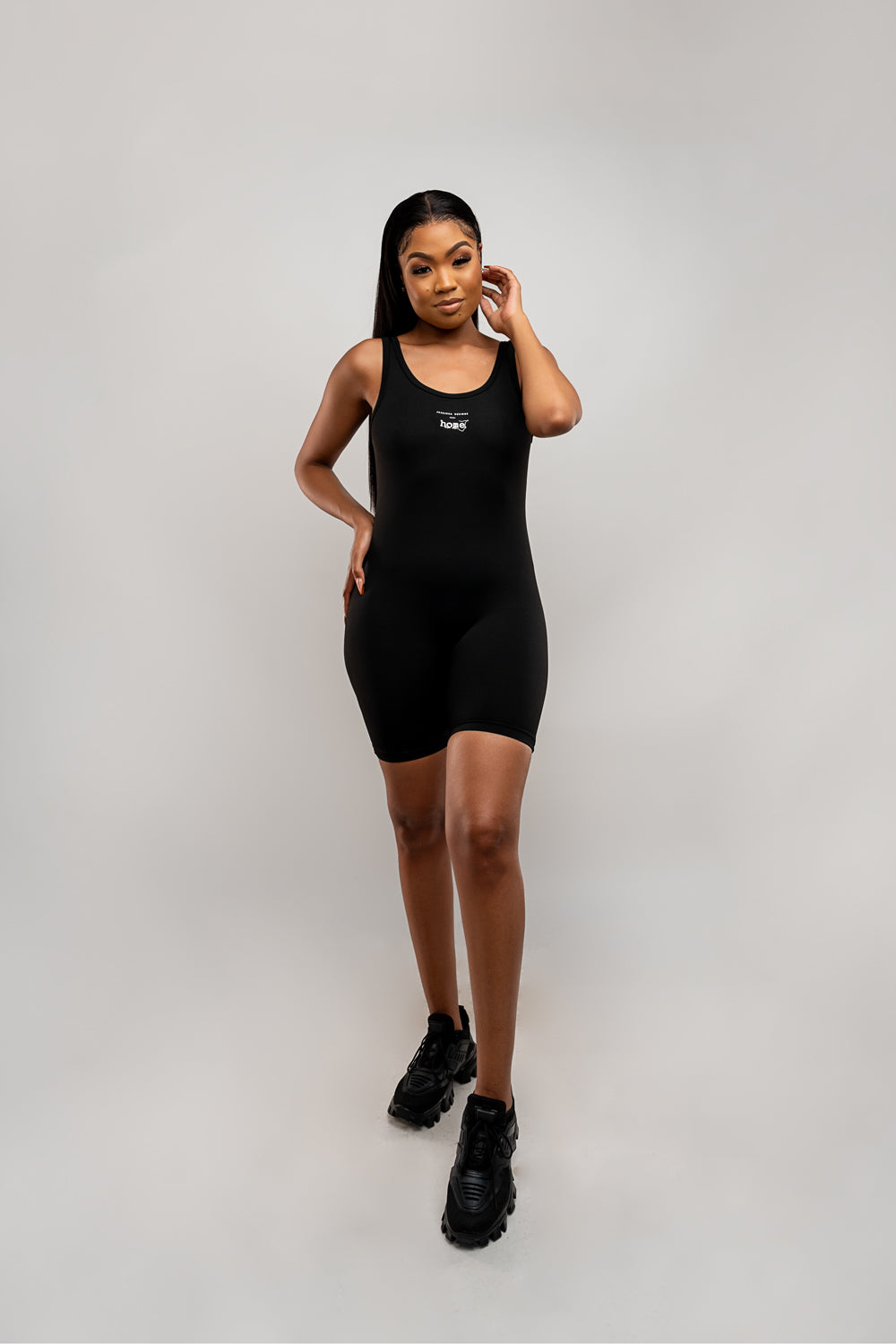 Baddie Romper - Black