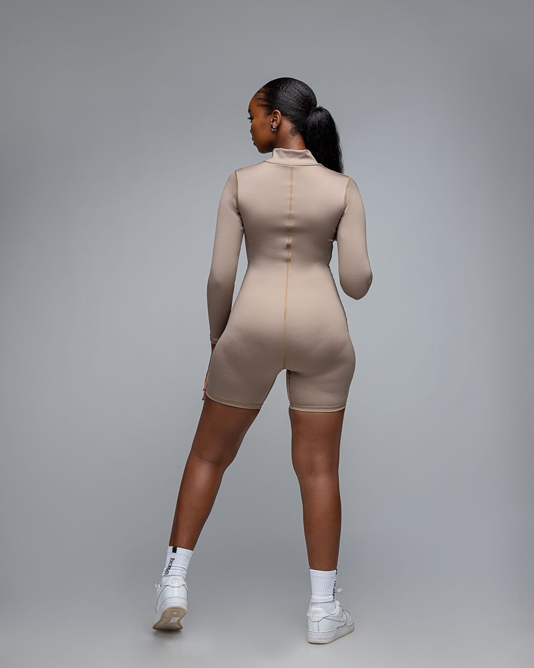 Azure Romper - Taupe (Midweight)