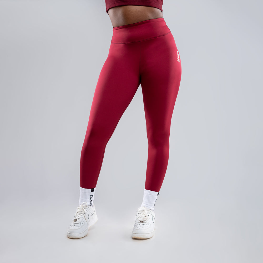 Cheeky Hi-Rise Leggings - Ruby