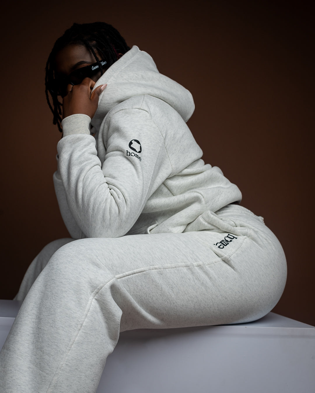 Hoodie - Mixed White (Heavy Fabric)