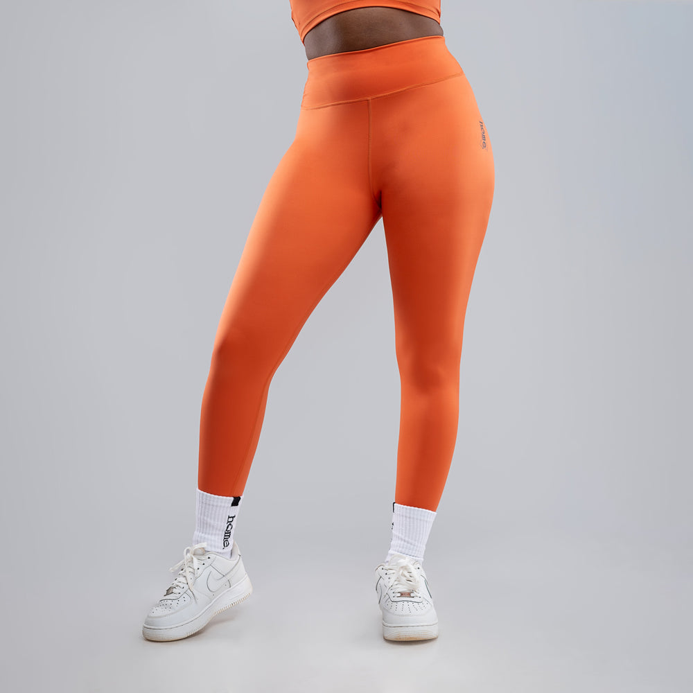 Cheeky Hi-Rise Leggings - Coral