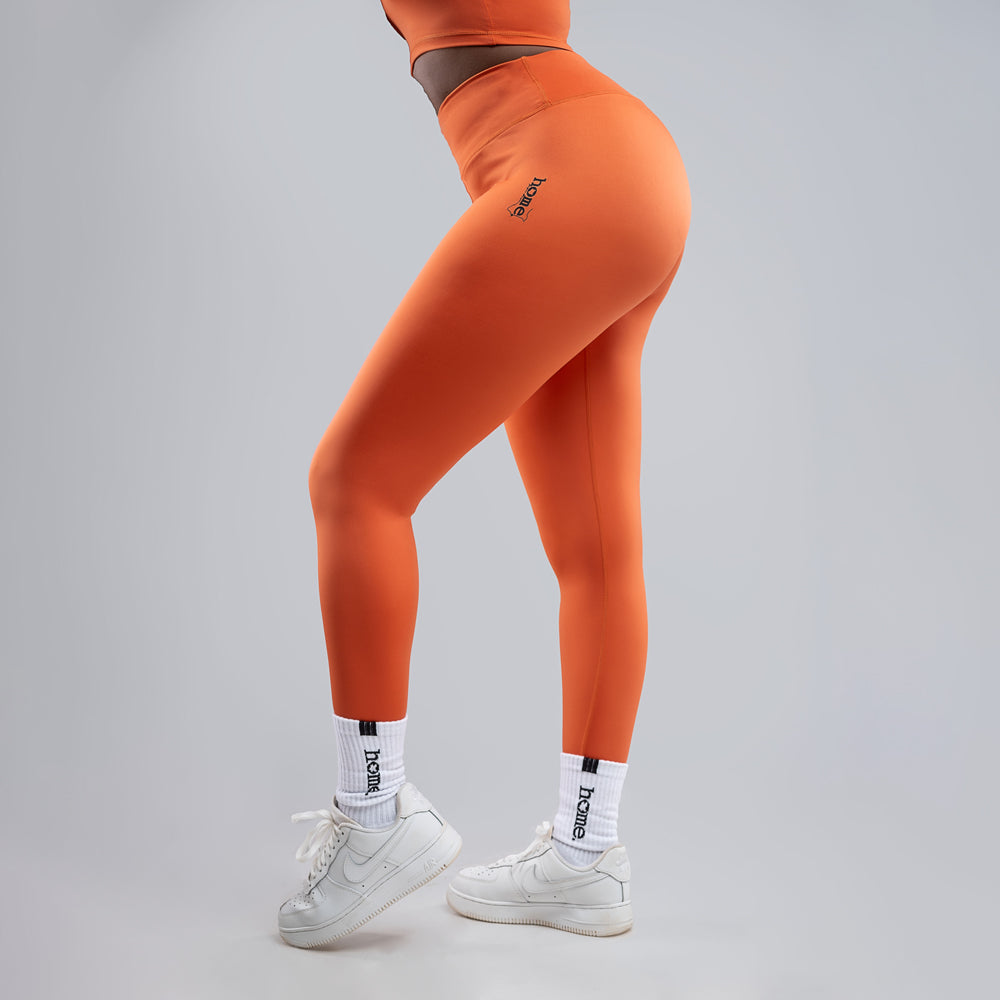 Cheeky Hi-Rise Leggings - Coral