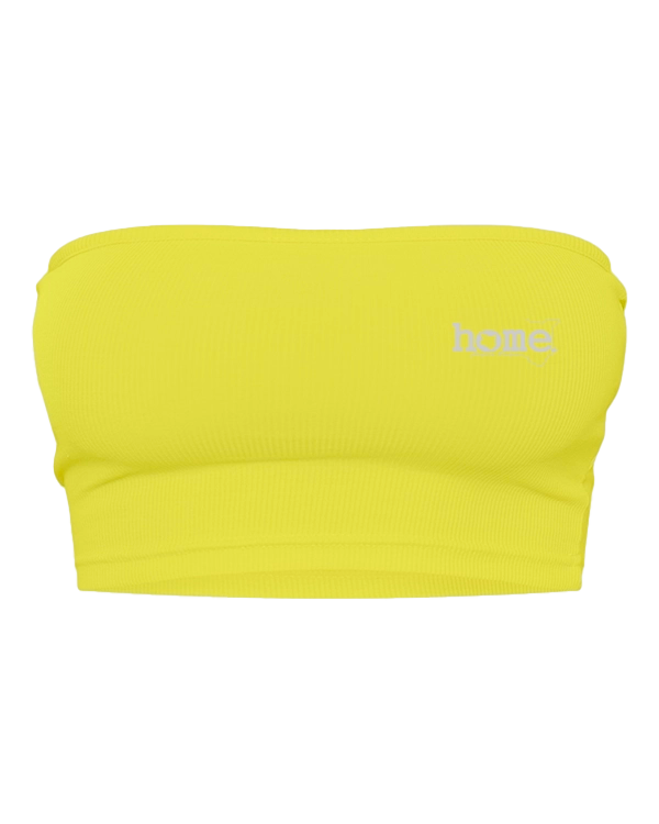 RIBBED BANDEAU - LIME GREEN