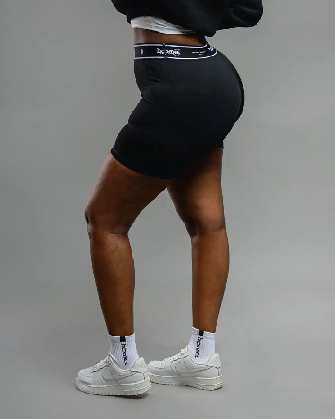 Banded Bike Shorts - Black