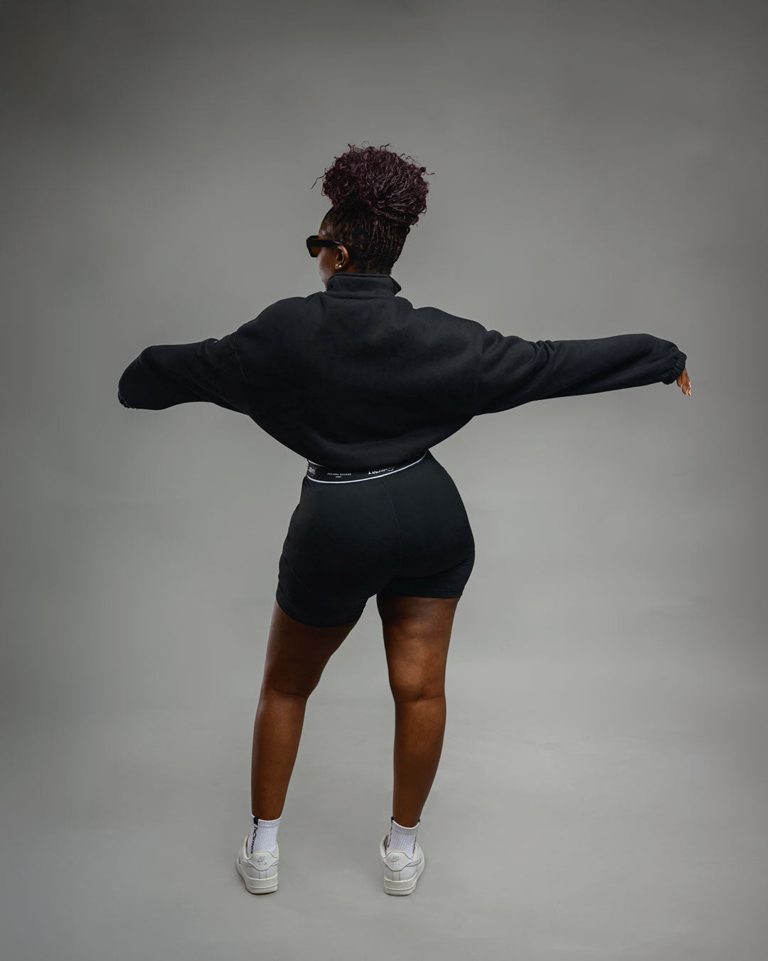 Banded Bike Shorts - Black