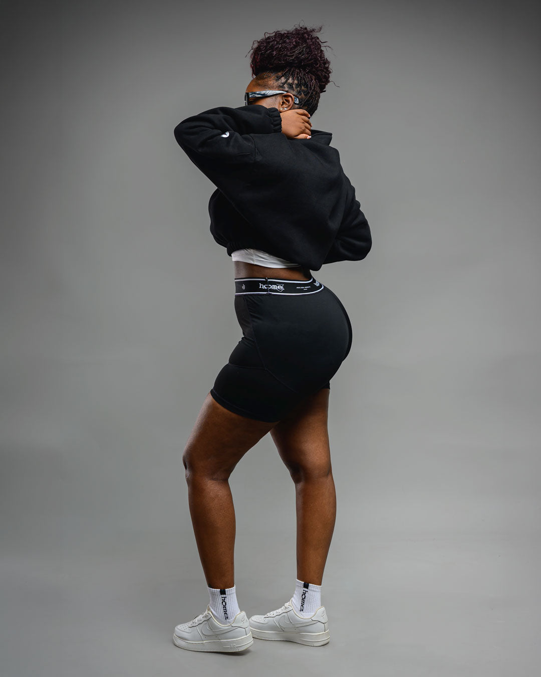 Banded Bike Shorts - Black