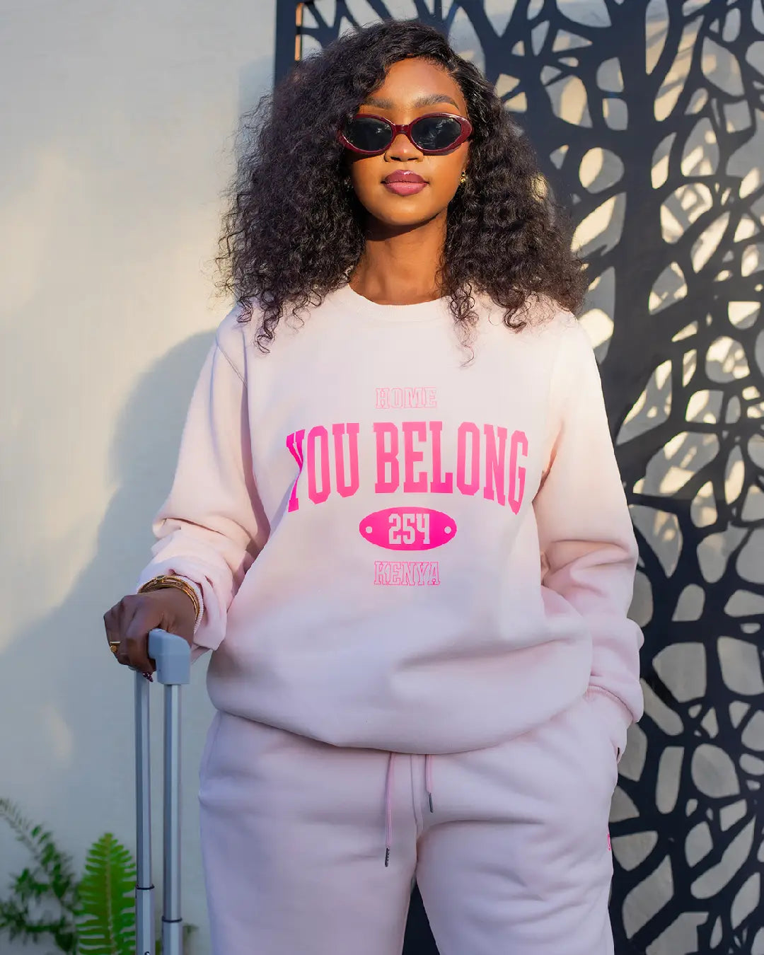 Ignite Sweatshirt - Blush Pink (Heavy Velvet Fabric)