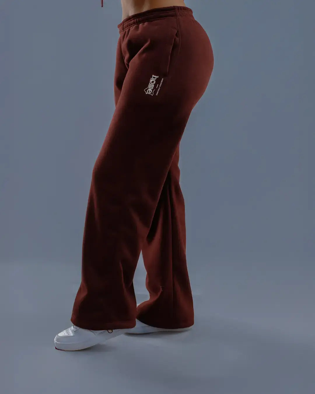Womens Cosy Pants - Burgandy (Heavy Velvet Fabric)