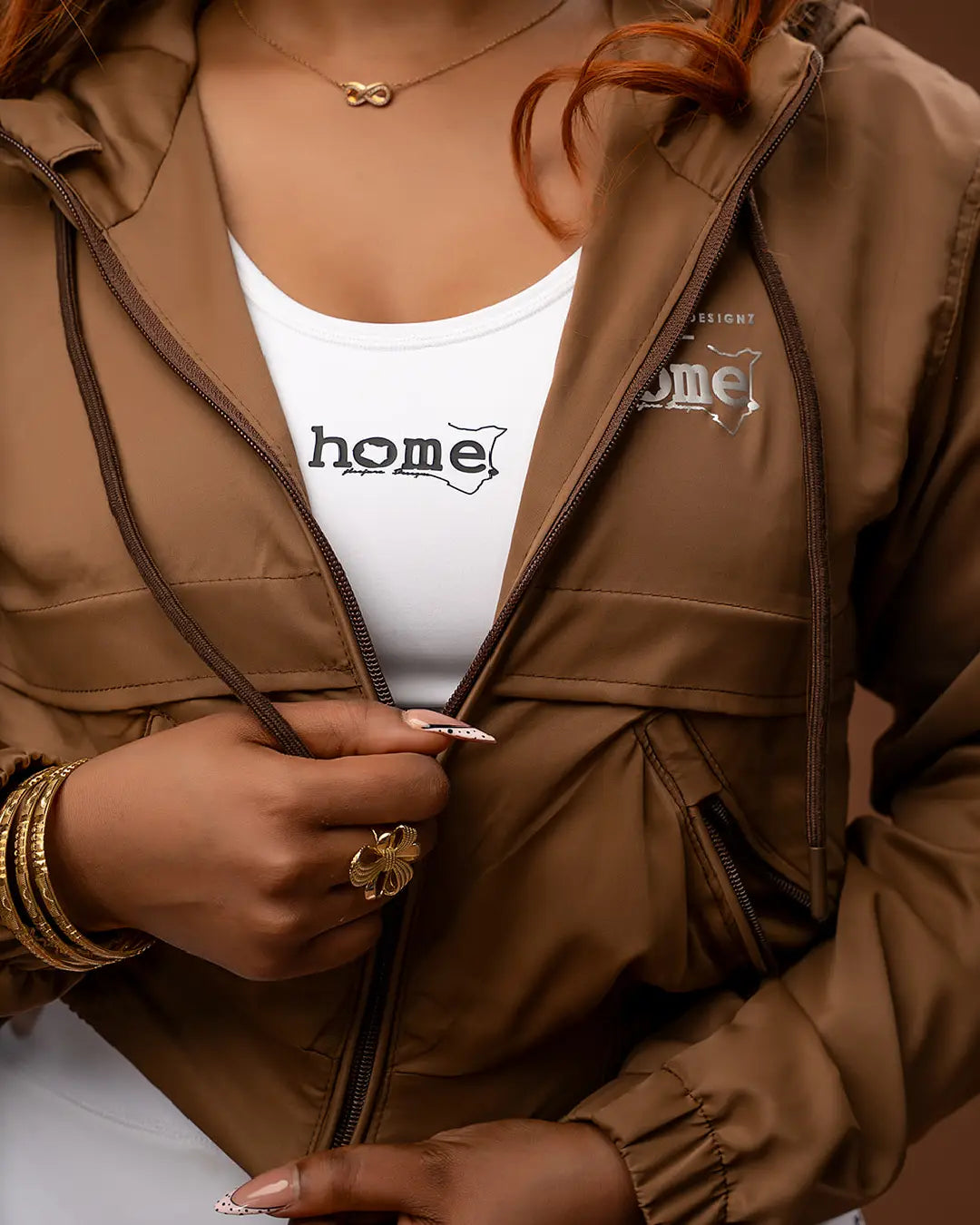 Zuma Cropped Jacket - Dark Brown