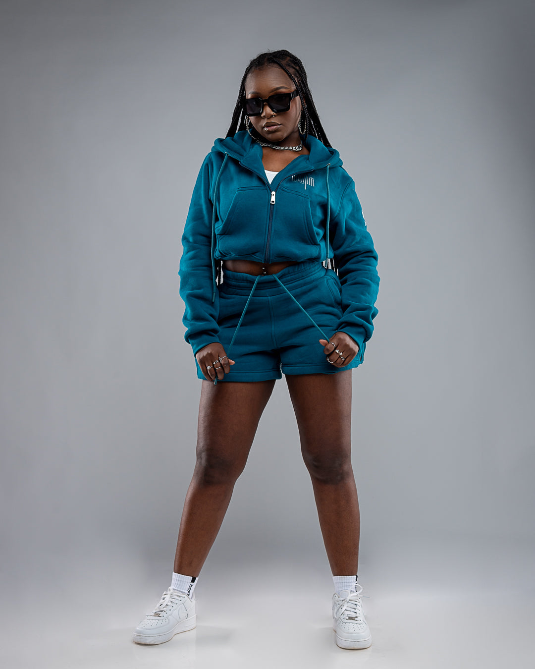 Womens Rania Shorts - Deep Aqua (Heavy Fabric)