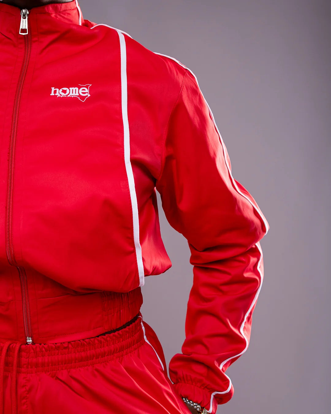 Haven Cropped Jacket – Red