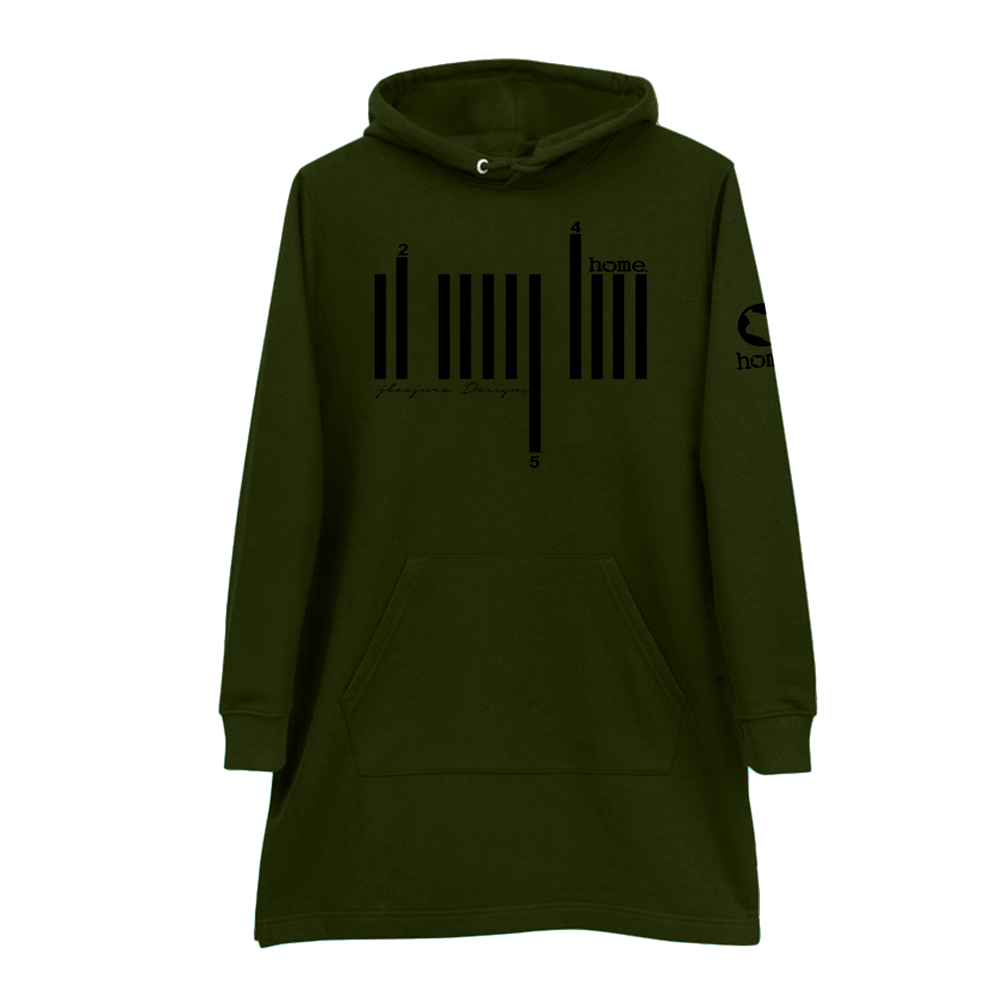 Hoodie Dress - Jungle Green (Heavy Fabric)