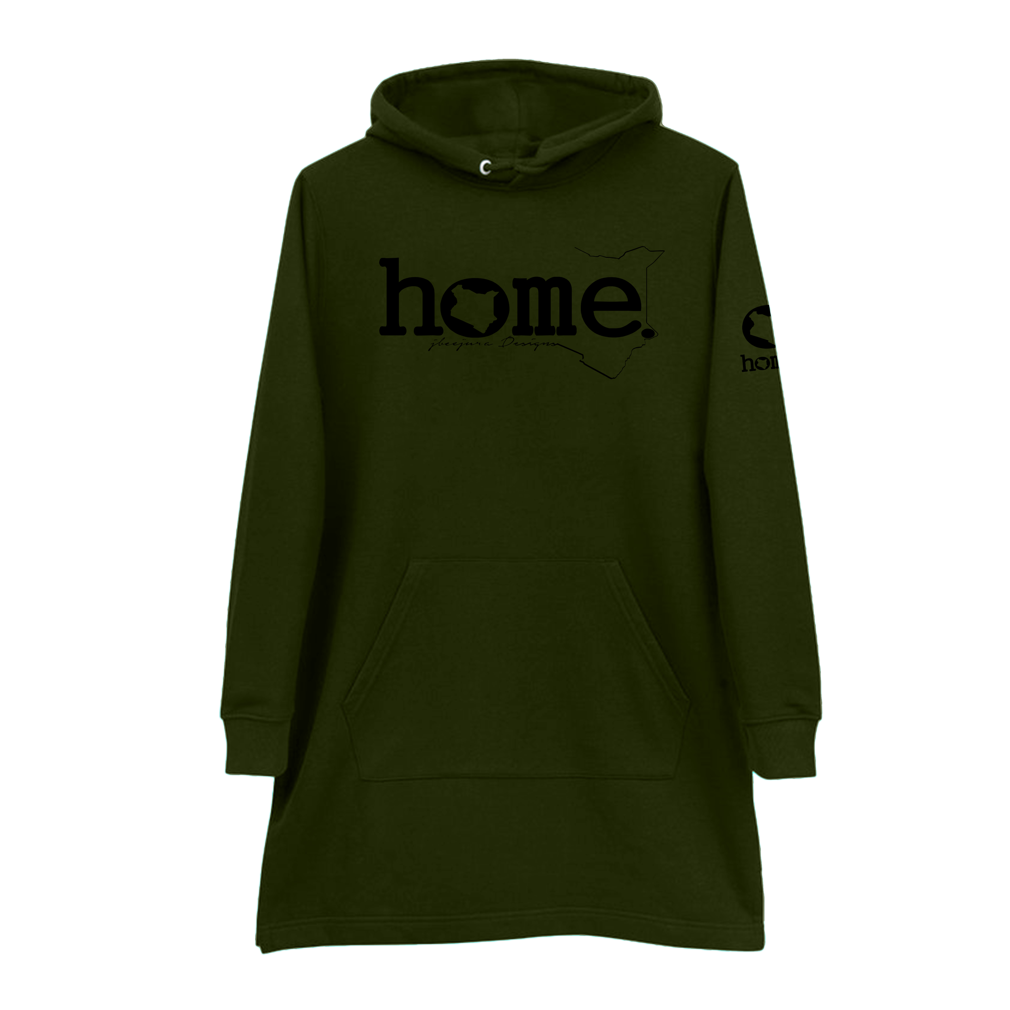 Hoodie Dress - Jungle Green (Heavy Fabric)