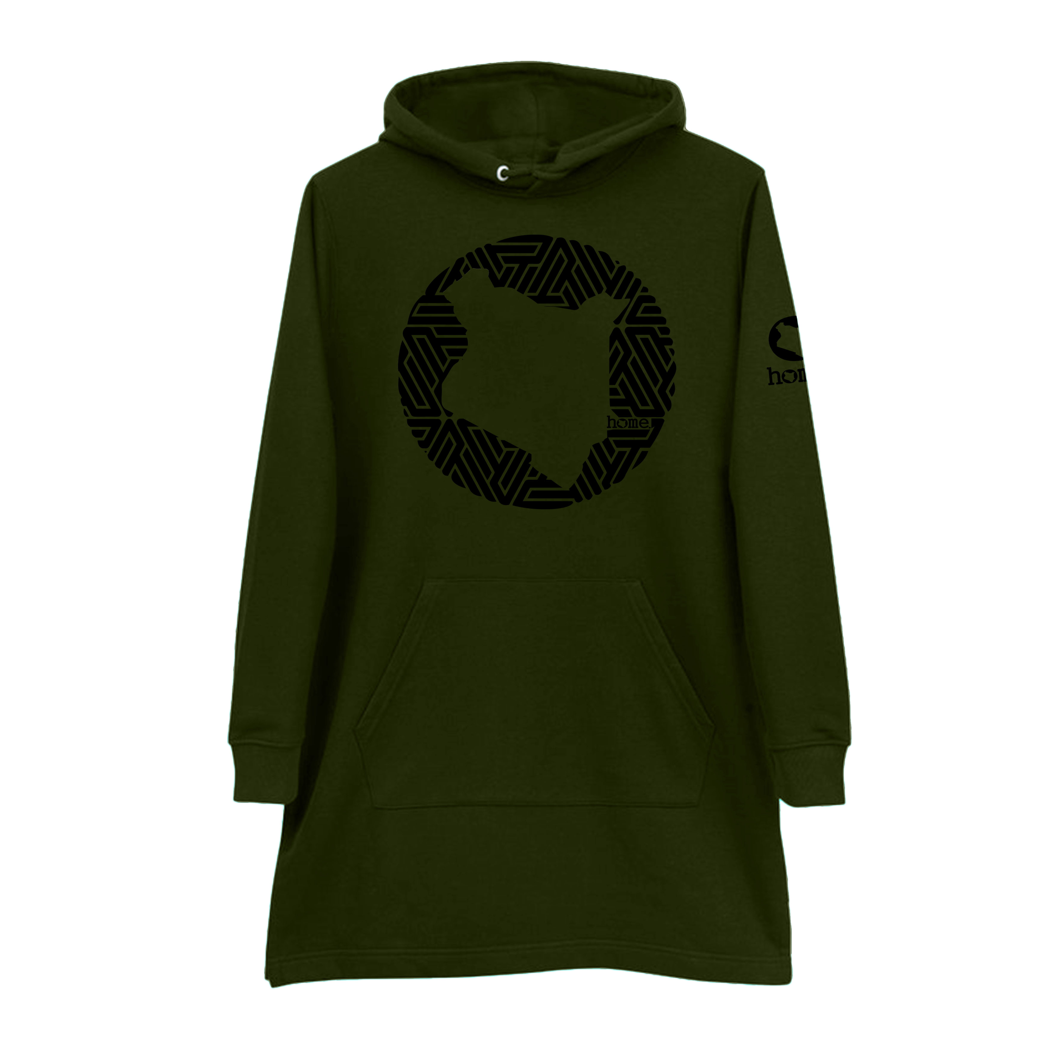 Hoodie Dress - Jungle Green (Heavy Fabric)