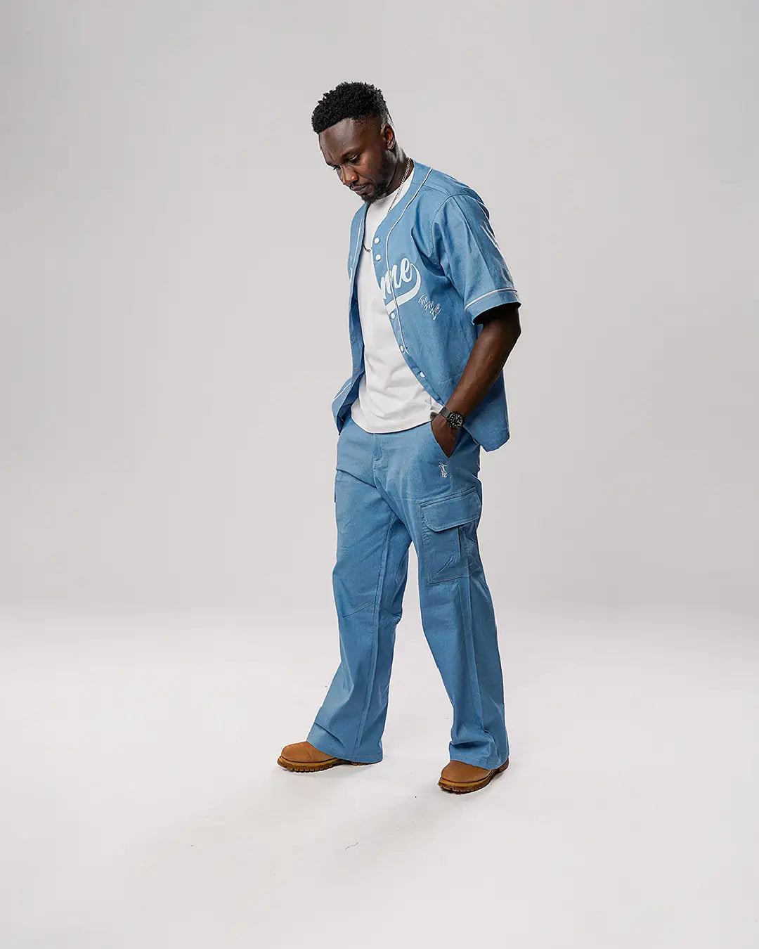 Aero Cargo Pants - Denim Air