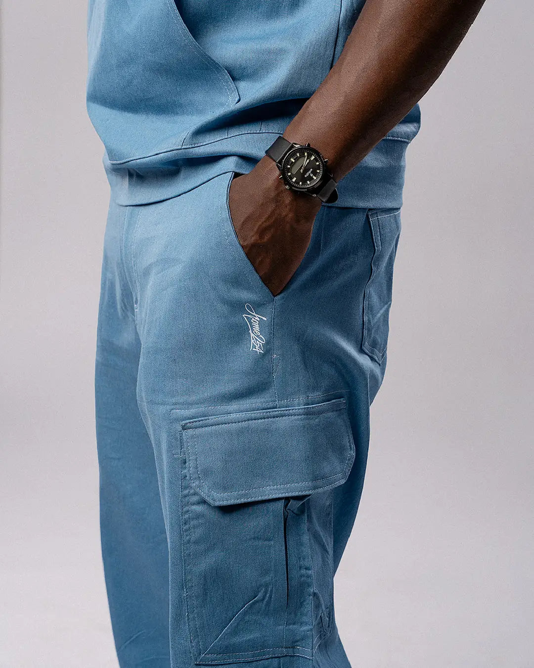 Aero Cargo Pants - Denim Air