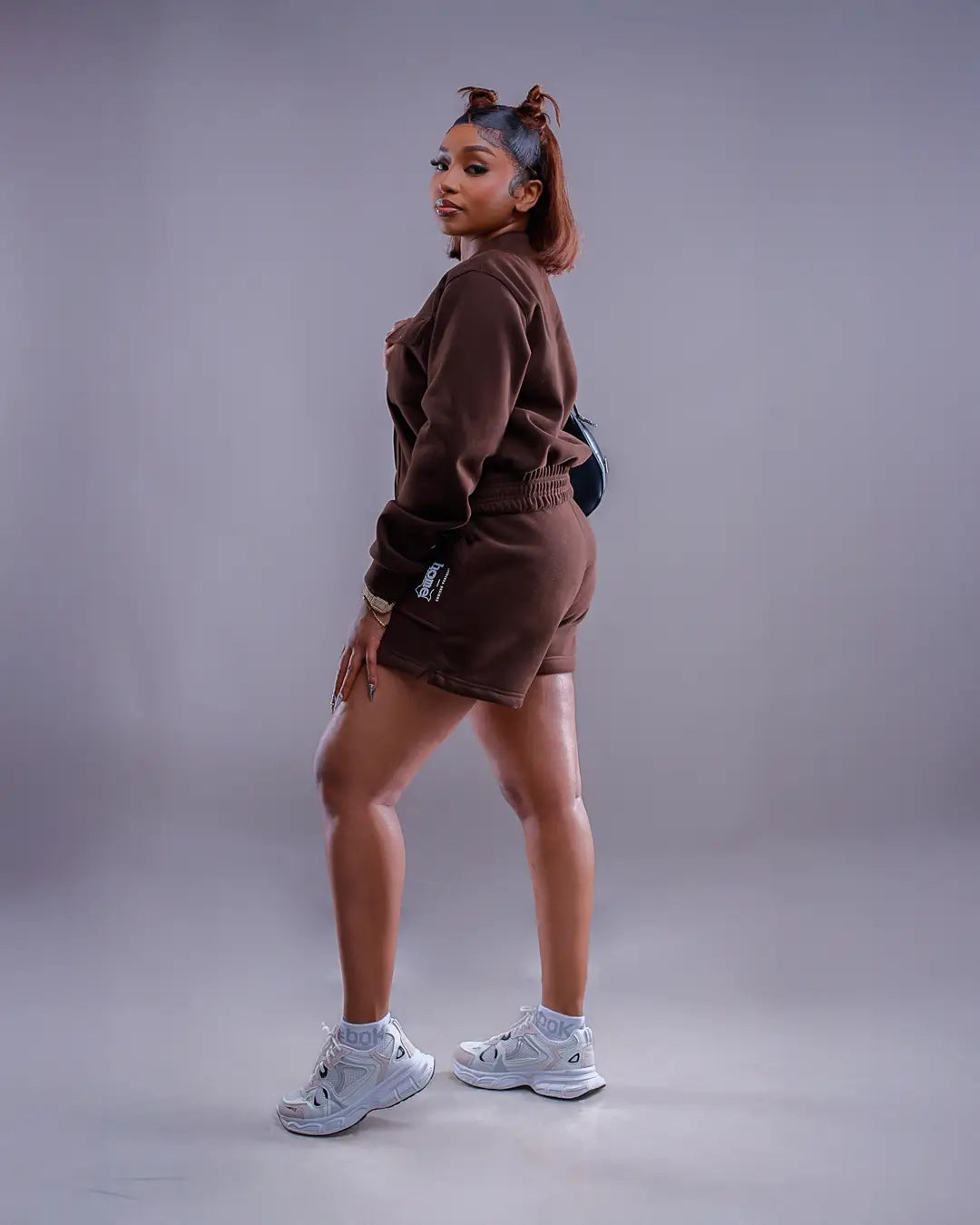 Cora Shorts - Espresso (Nuvetra Fabric)