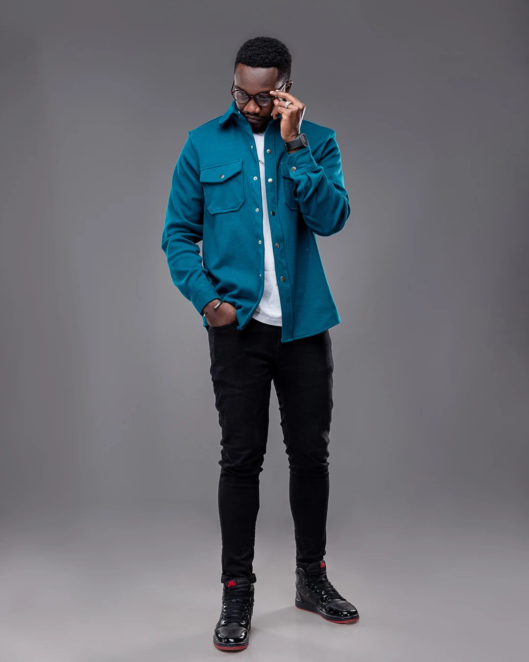 Stature Shirt - Deep Aqua