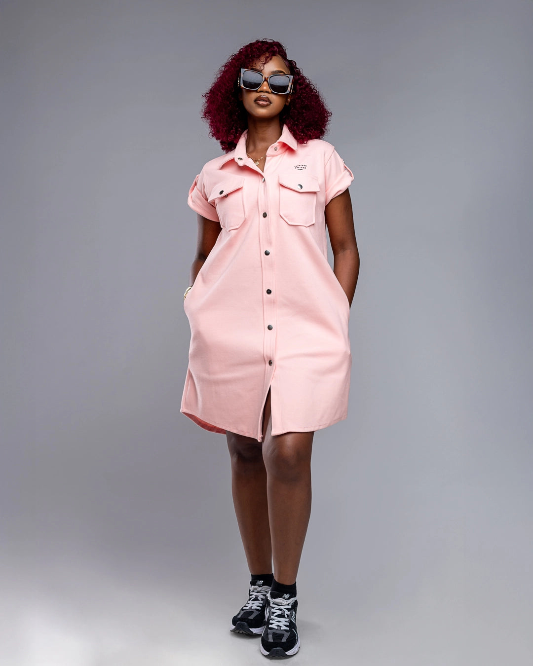 MiraMode Dress -Peach