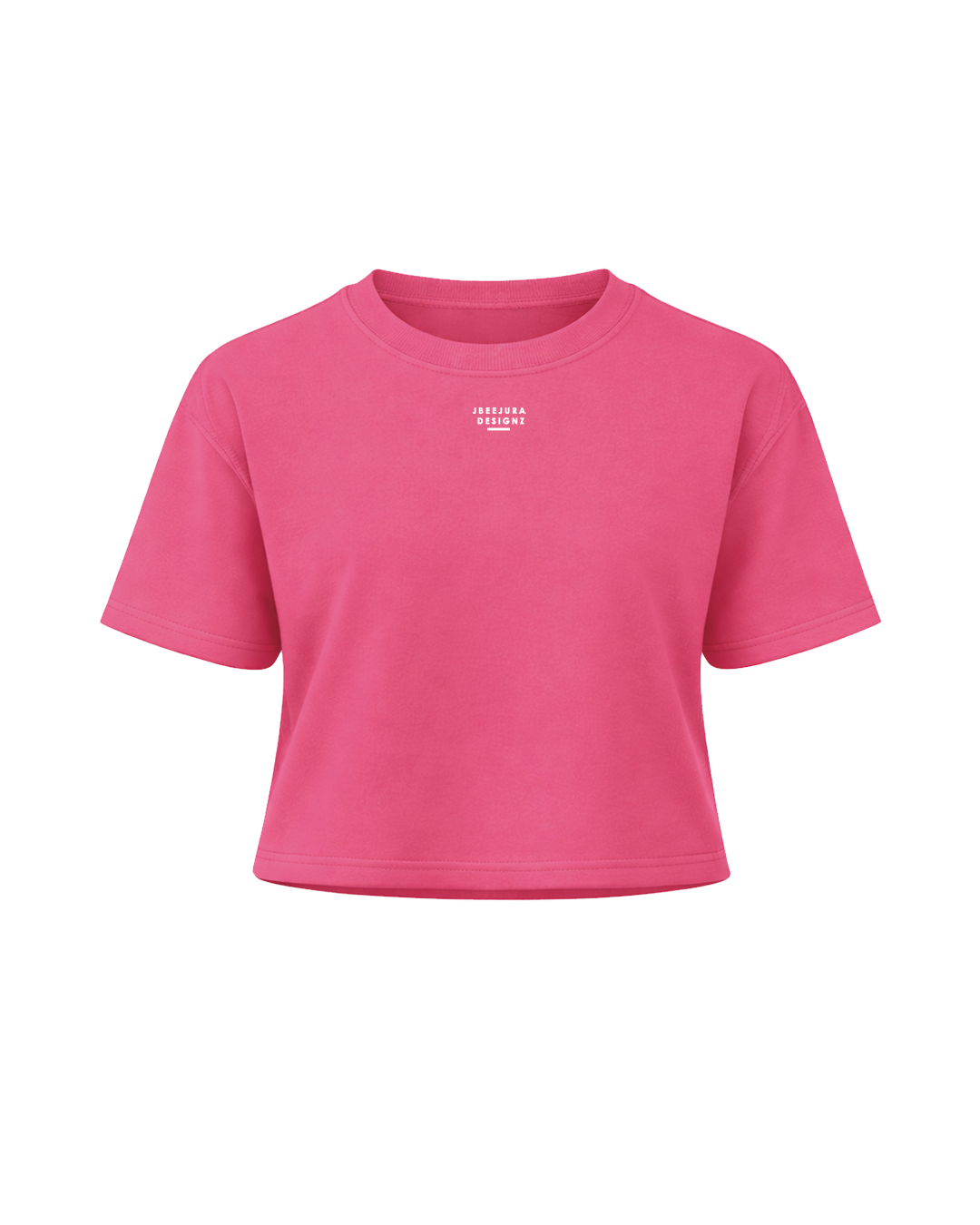 Kids Serene Cropped Tee – Hot Pink