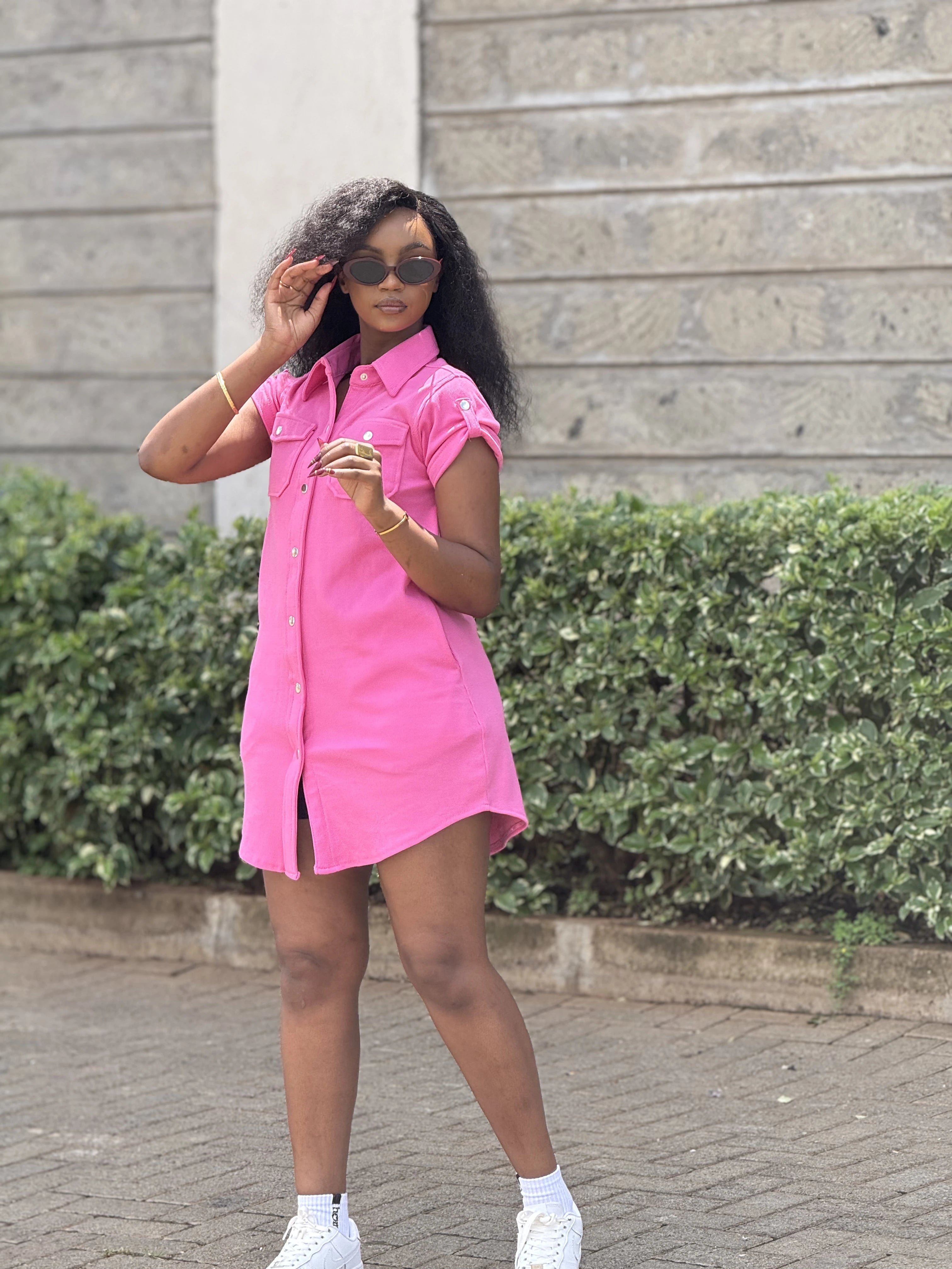 MiraMode Dress - Rose Pink