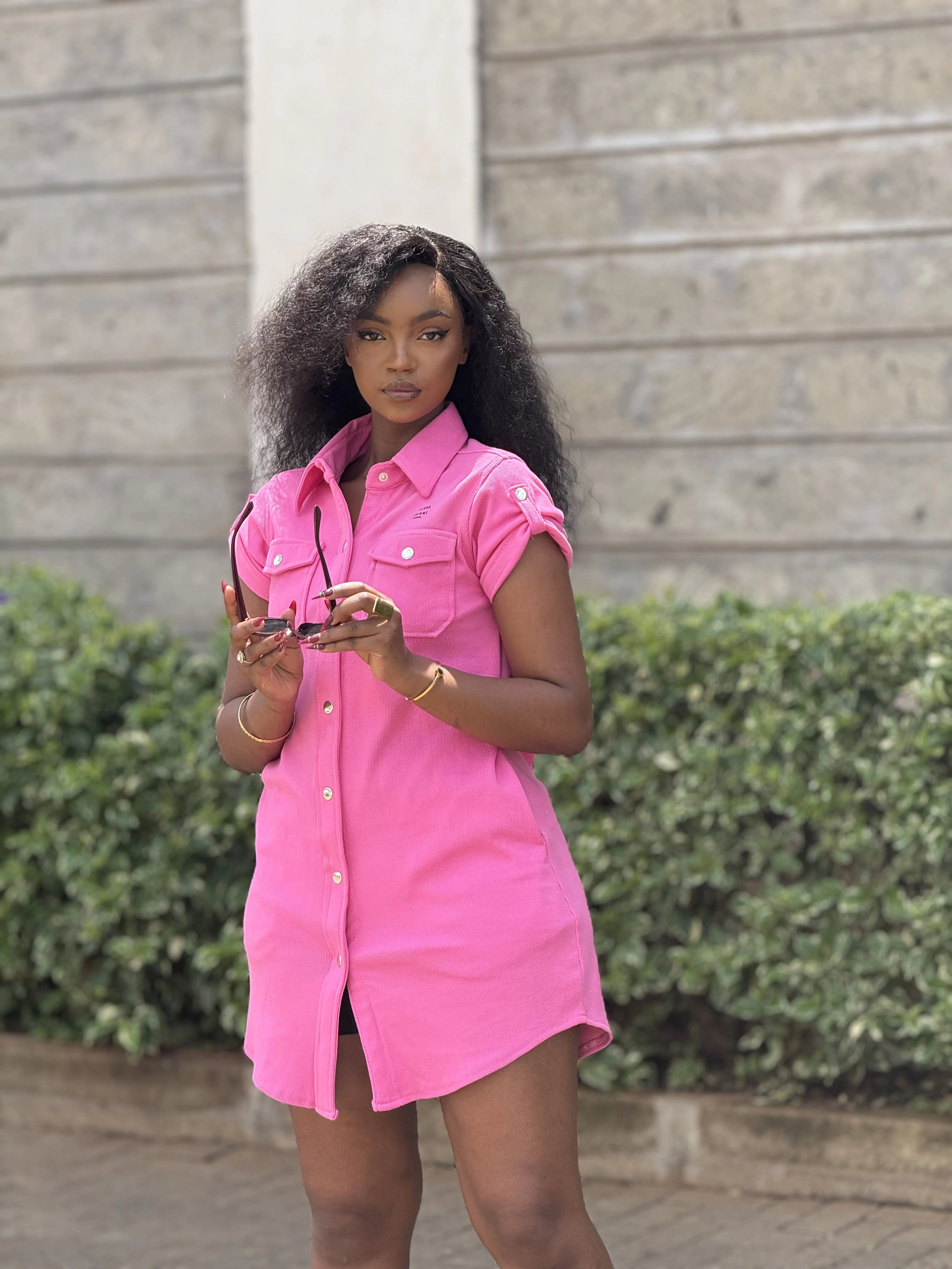 MiraMode Dress - Rose Pink