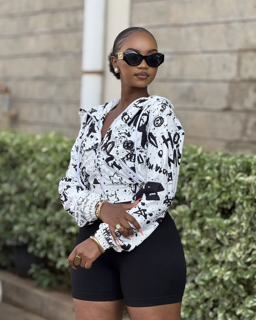 Ink Riot Zuma Cropped Jacket - White