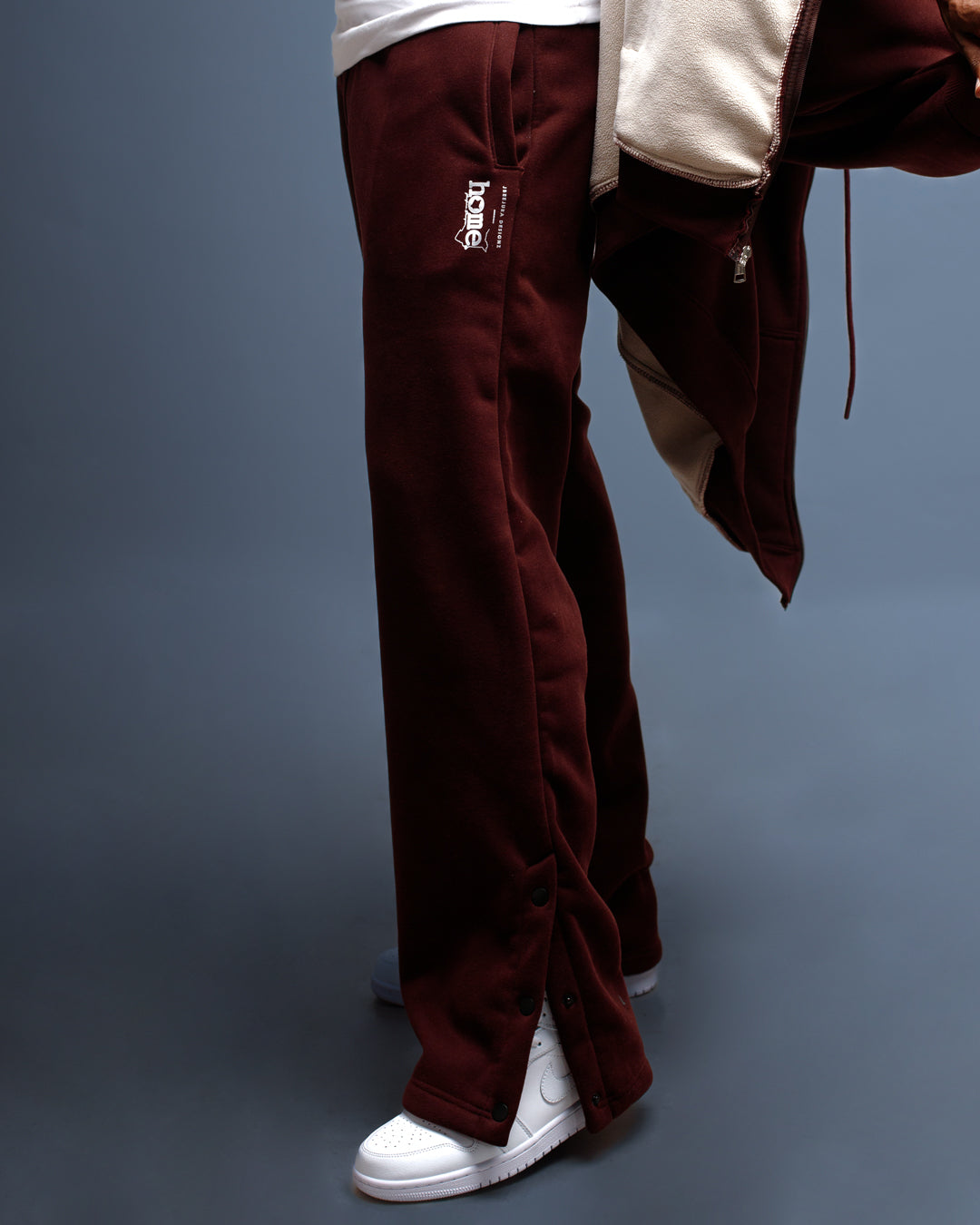 Tyro Pants - Deep Scarlet (Heavy Velvet Fabric)