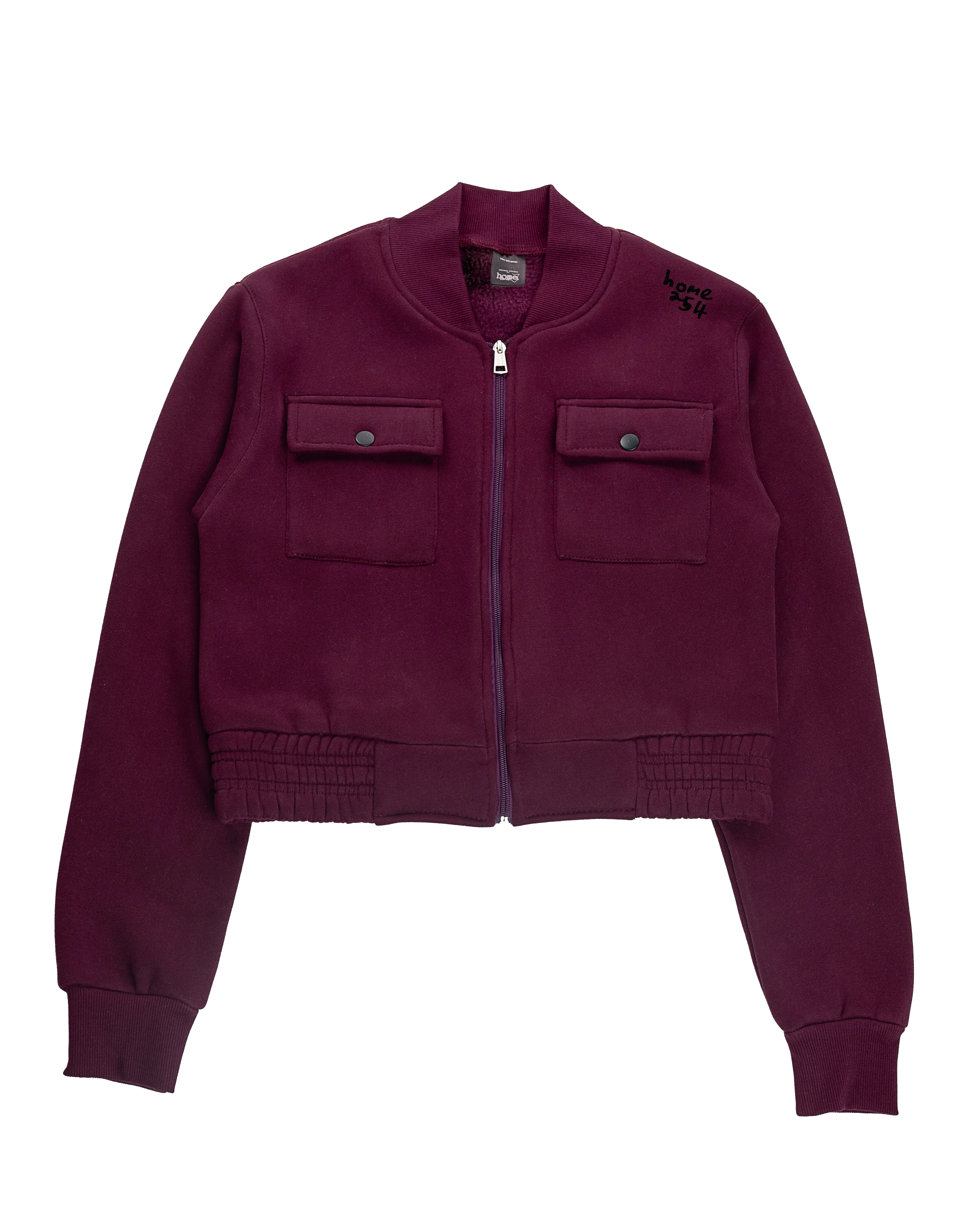 Cropped Kami Jacket - Claret