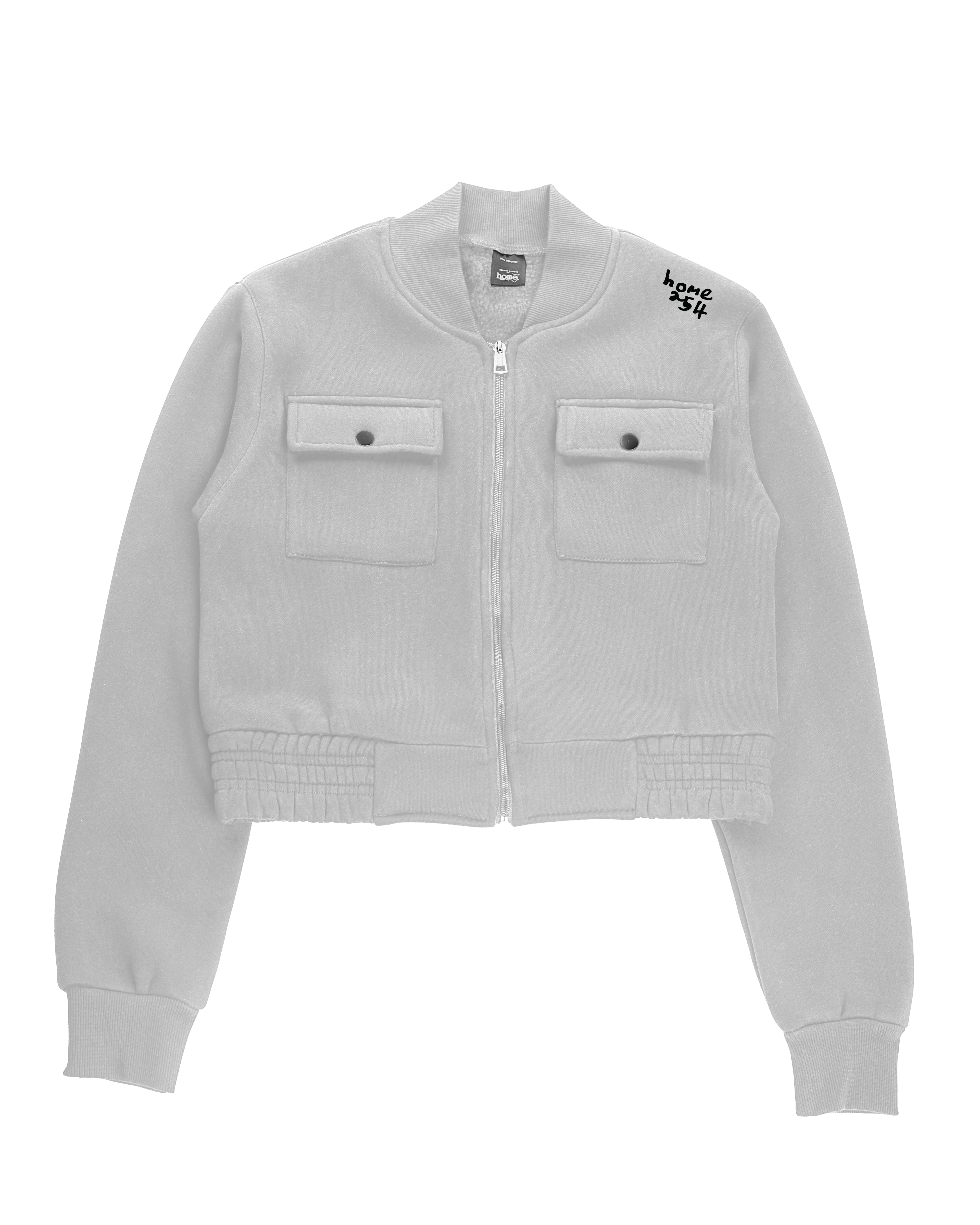 Cropped Kami Jacket - Silver Mist