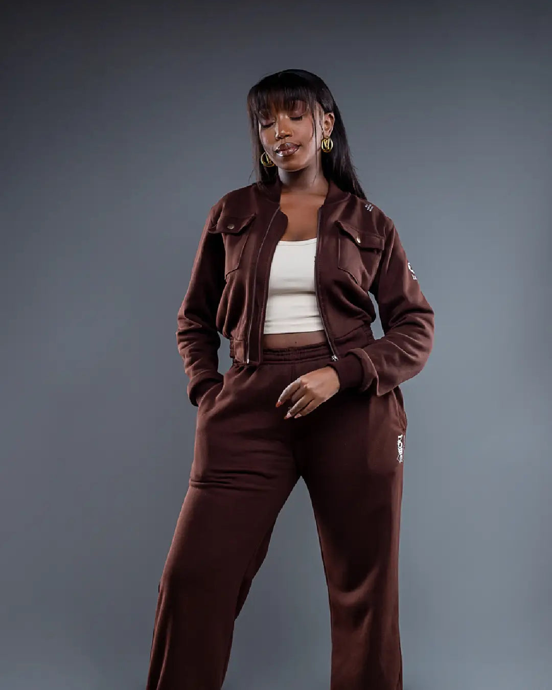 Cropped Kami Jacket - Hickory Brown