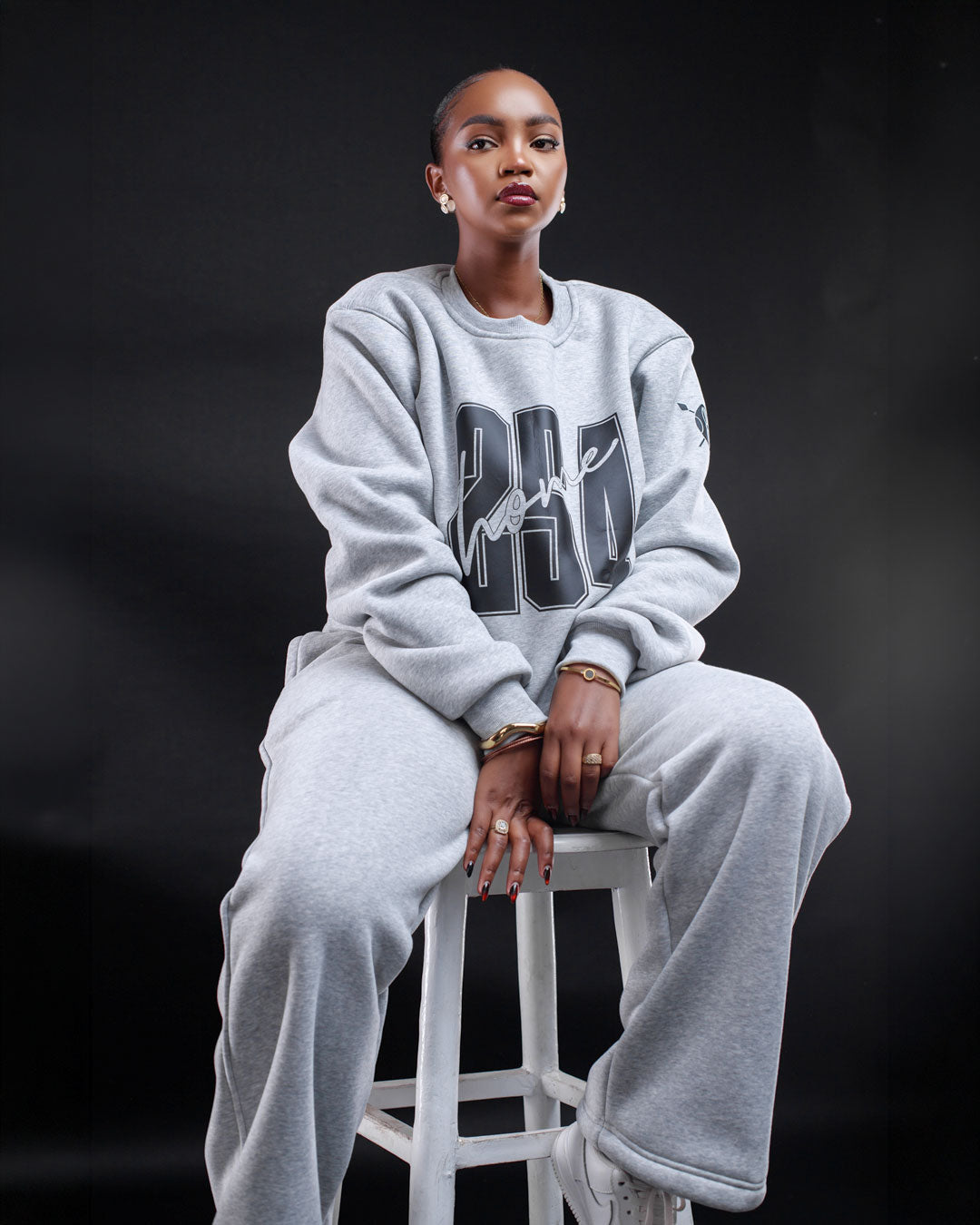 Sweatshirt - Light Grey (Heavy Velvet Fabric)
