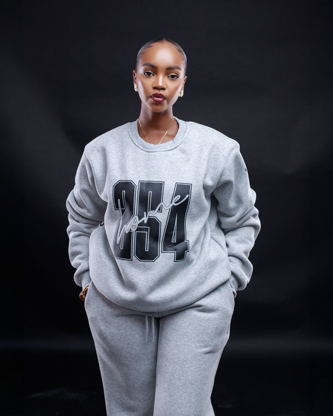 Sweatshirt - Light Grey (Heavy Velvet Fabric)