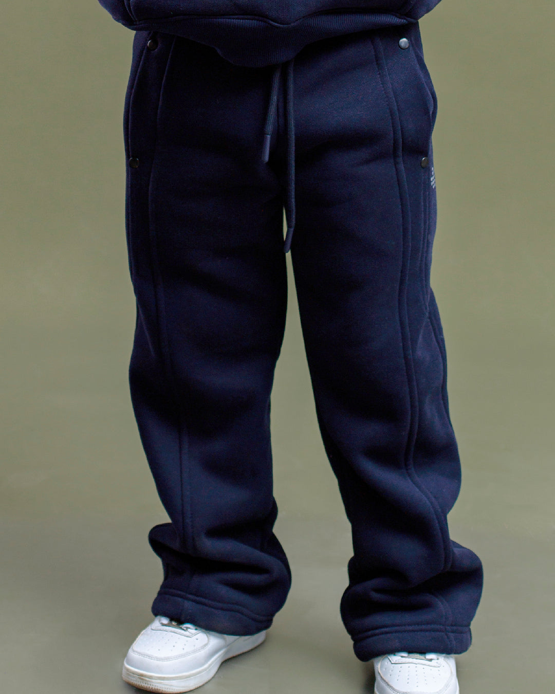 Kids LÛME Pants - Navy Blue (Velvet Fabric)